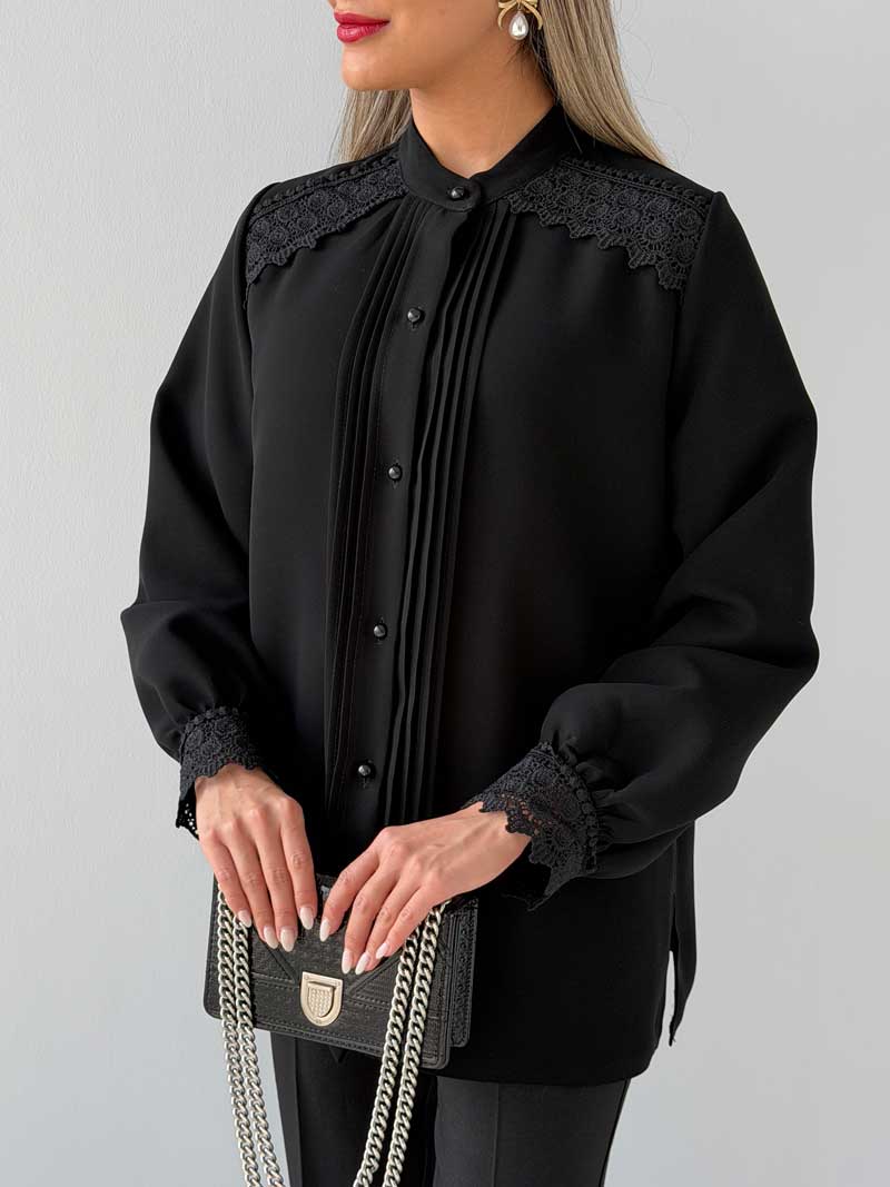 شومیز رگه دوزی قلاب بافی (پلاس)